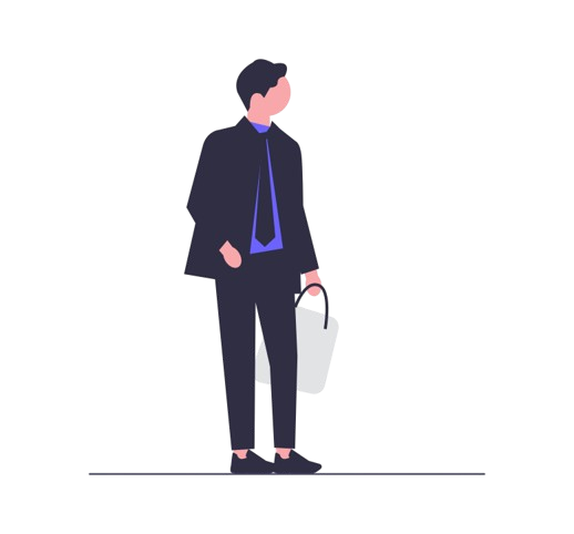 Ilustração de um homem de terno